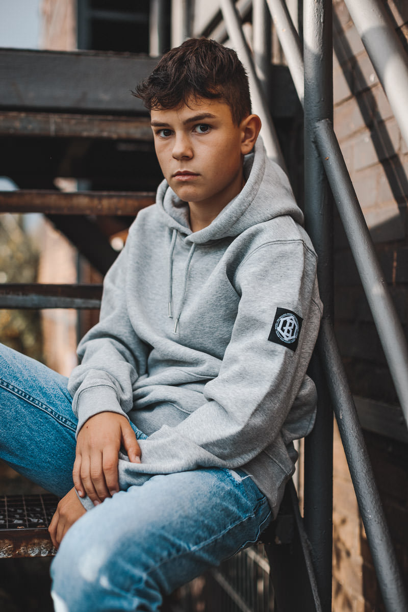 Hoodie | LABEL | heathergrey