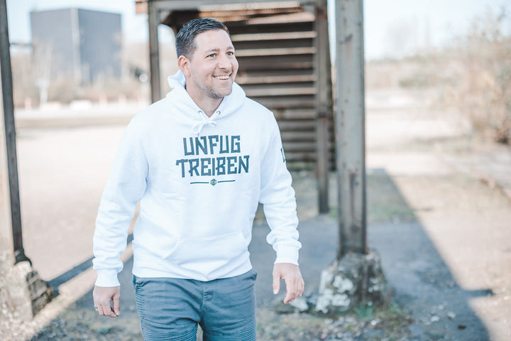 Hoodie | UNFUG TREIBEN | white