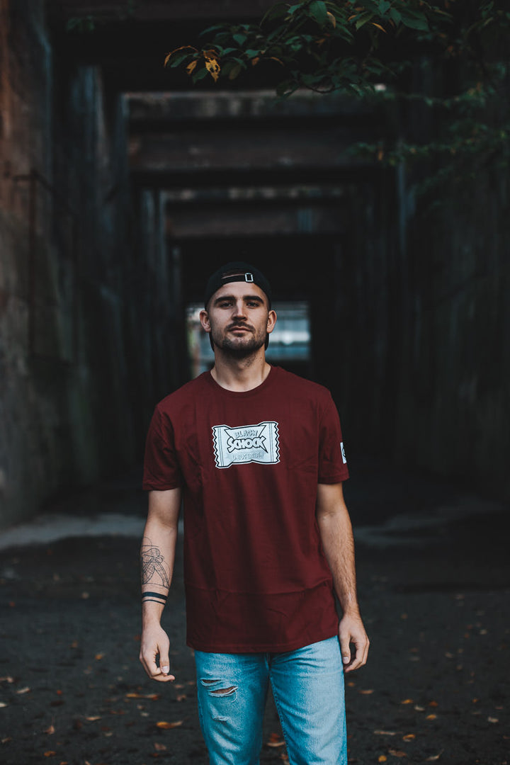 T-Shirt | BLAGN SHOCK | dark red